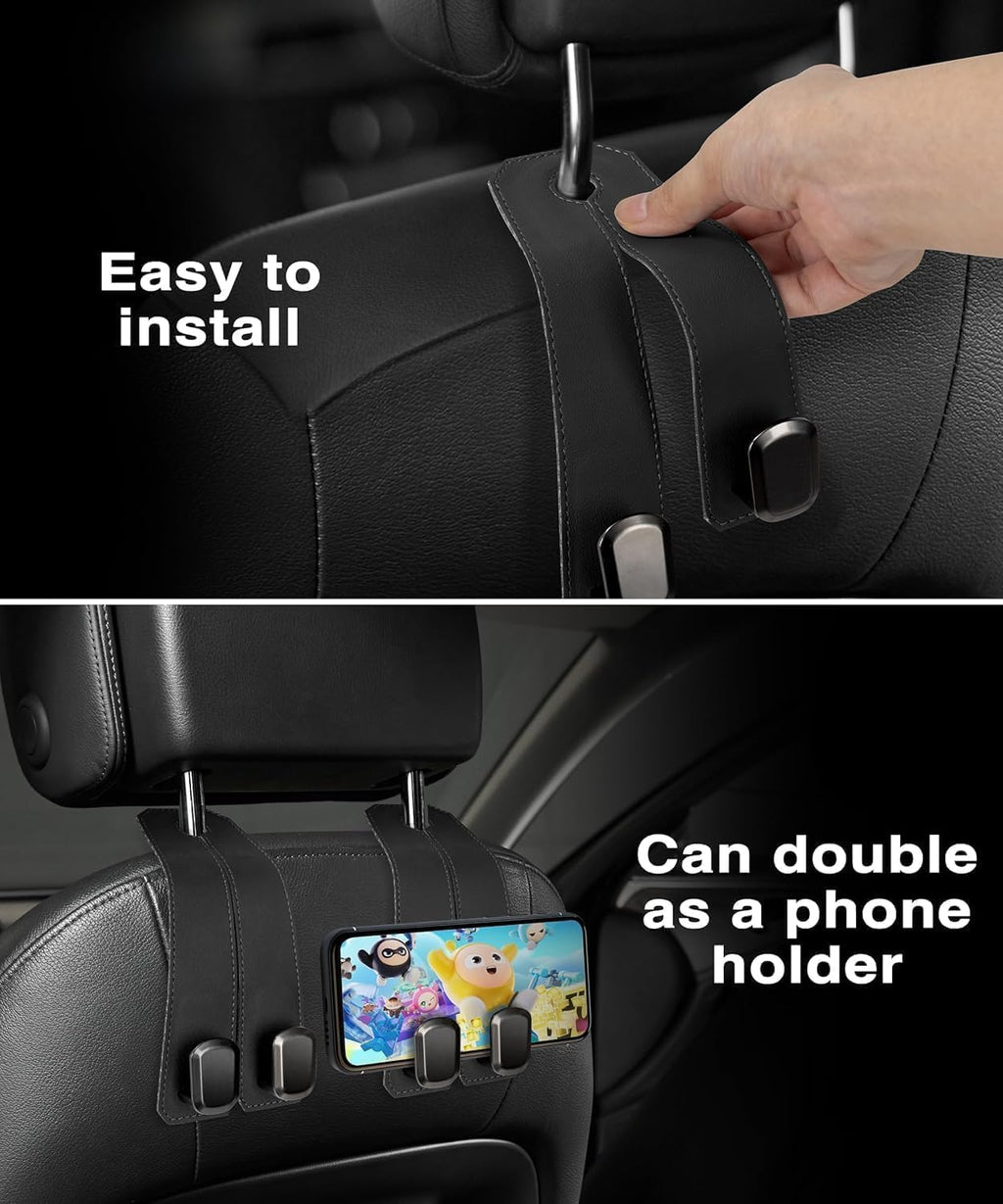 (BUY 2 GET 4) Leather car backSeat holders (Pack of 5)
